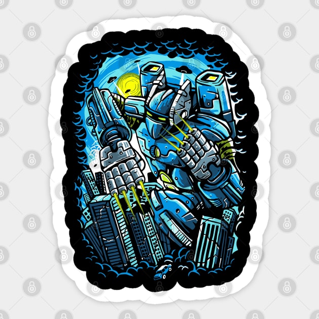 Destroy The City Sticker by drewbacca